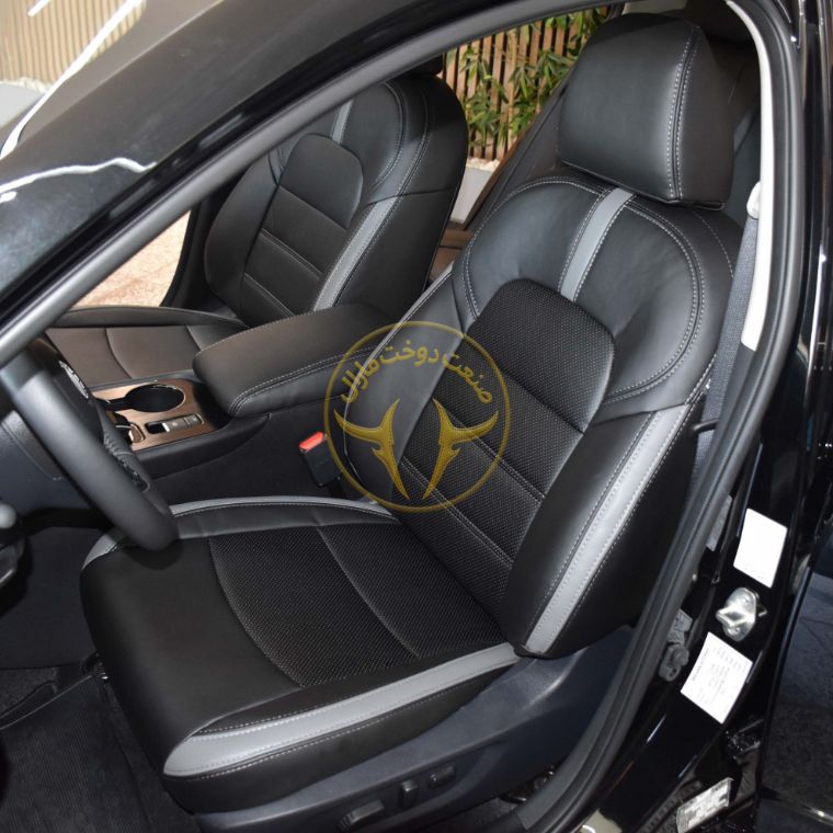 روکش چرم مشکی نیسان سیلفی